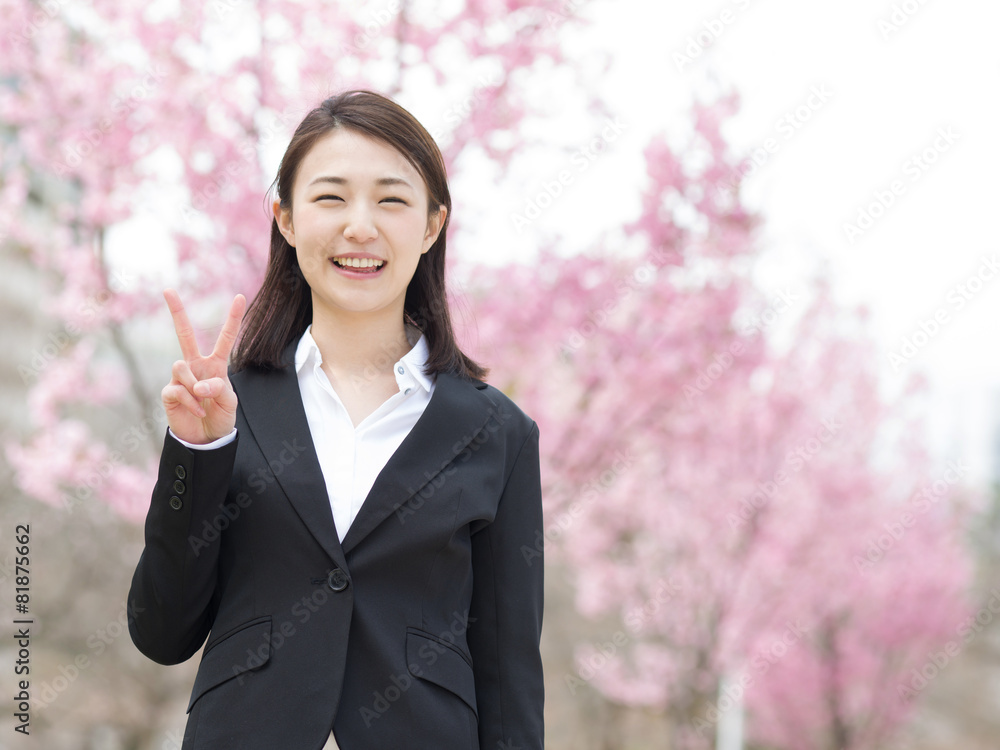 桜・ビジネスウーマン 桜・ビジネスウーマン