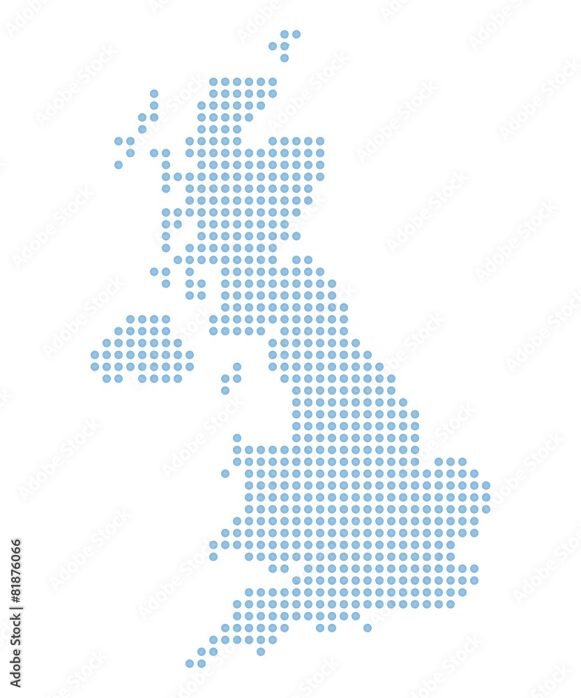 Fototapeta premium Map of United Kingdom