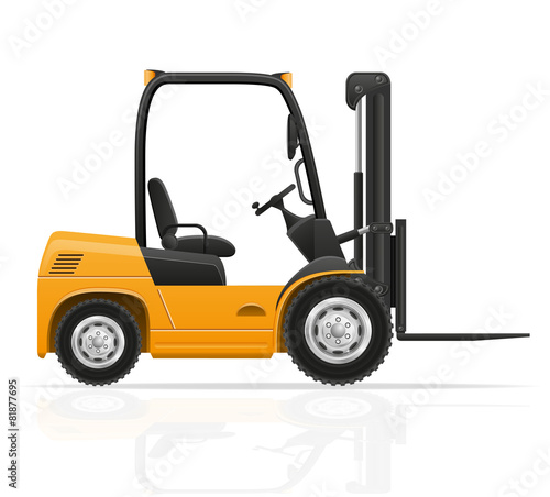 forklift truck vector illustration