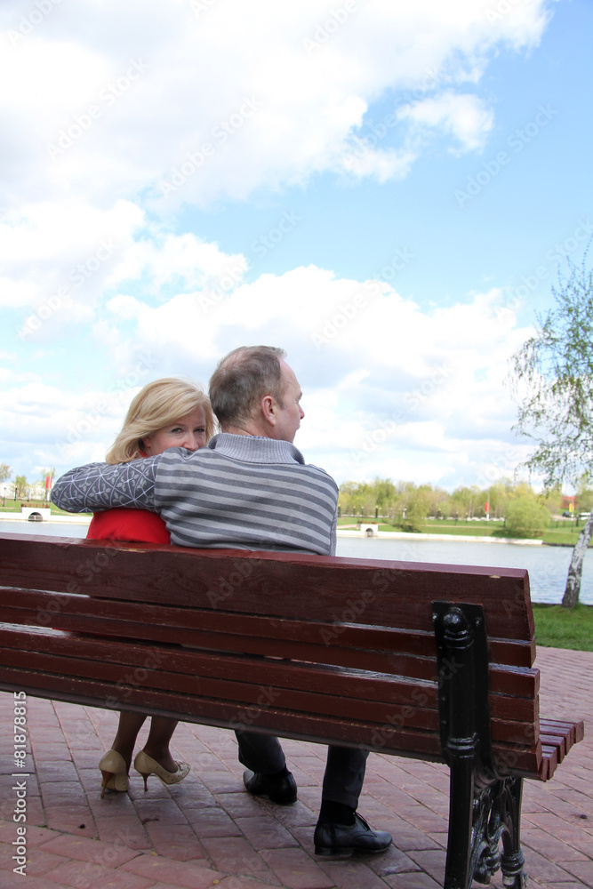 Portrait of a happy mature couple outdoors Portrait of a happy mature couple outdoors