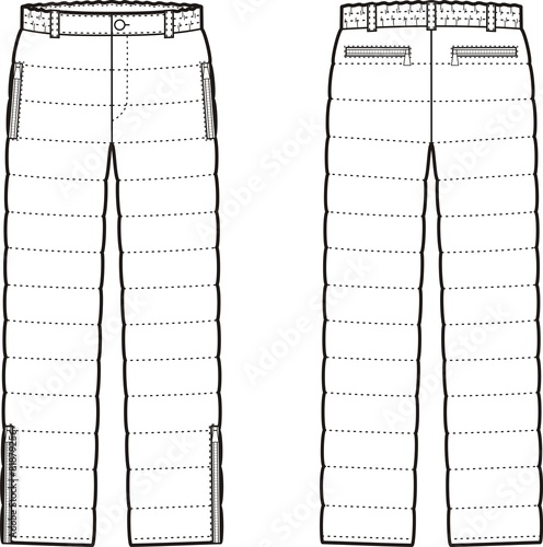 Down pants