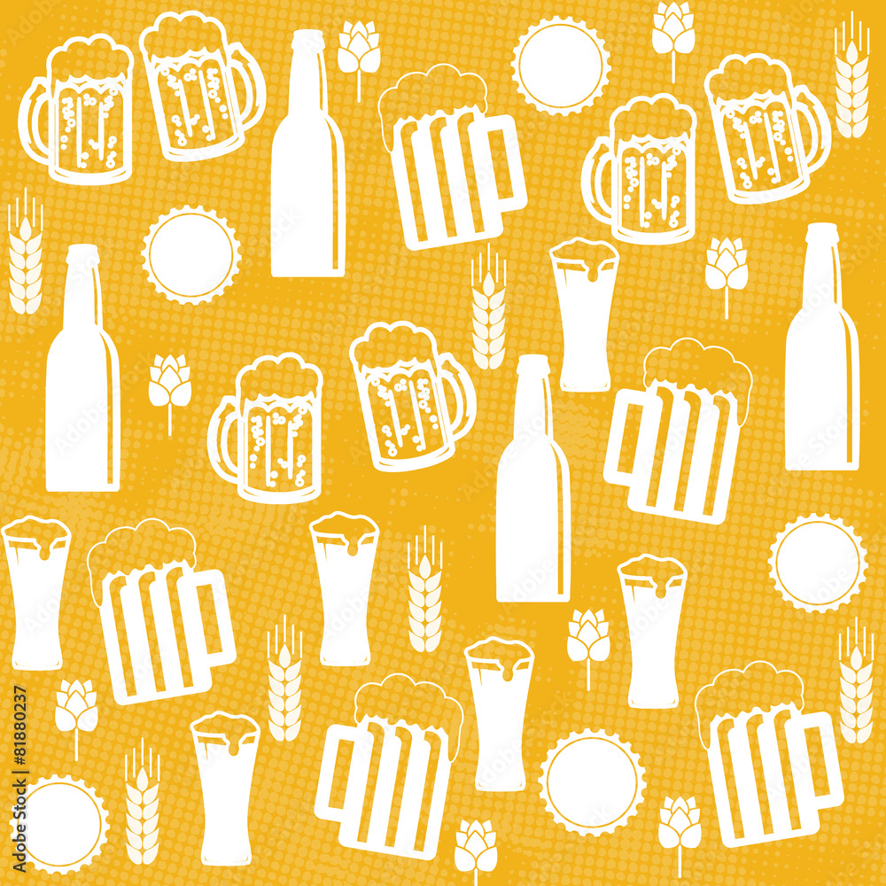 Beer seamless pattern Beer seamless pattern