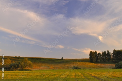 Clouds over the meadow © Ramil Gibadullin