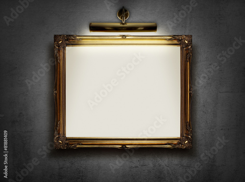 Obraz na plátne Empty frame on the wall