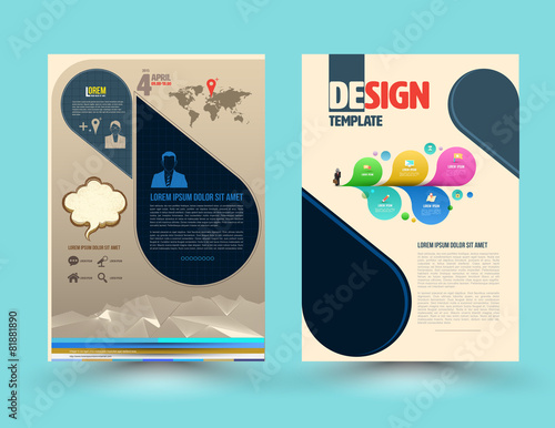 Vector brochure template design.