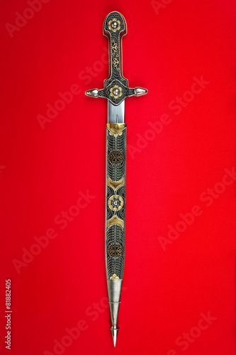 Inlaid antique dagger