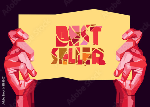 Best Seller Hand and Paper Sign photo