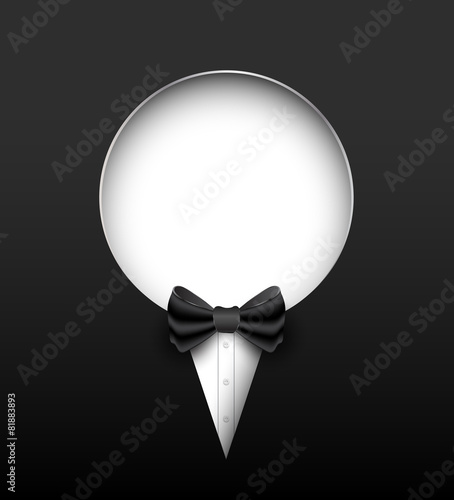 Tuxedo vector banner.