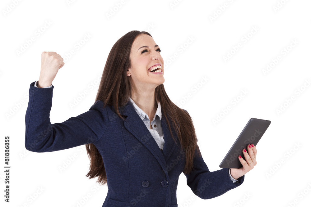 executive woman celebrating success executive woman celebrating success