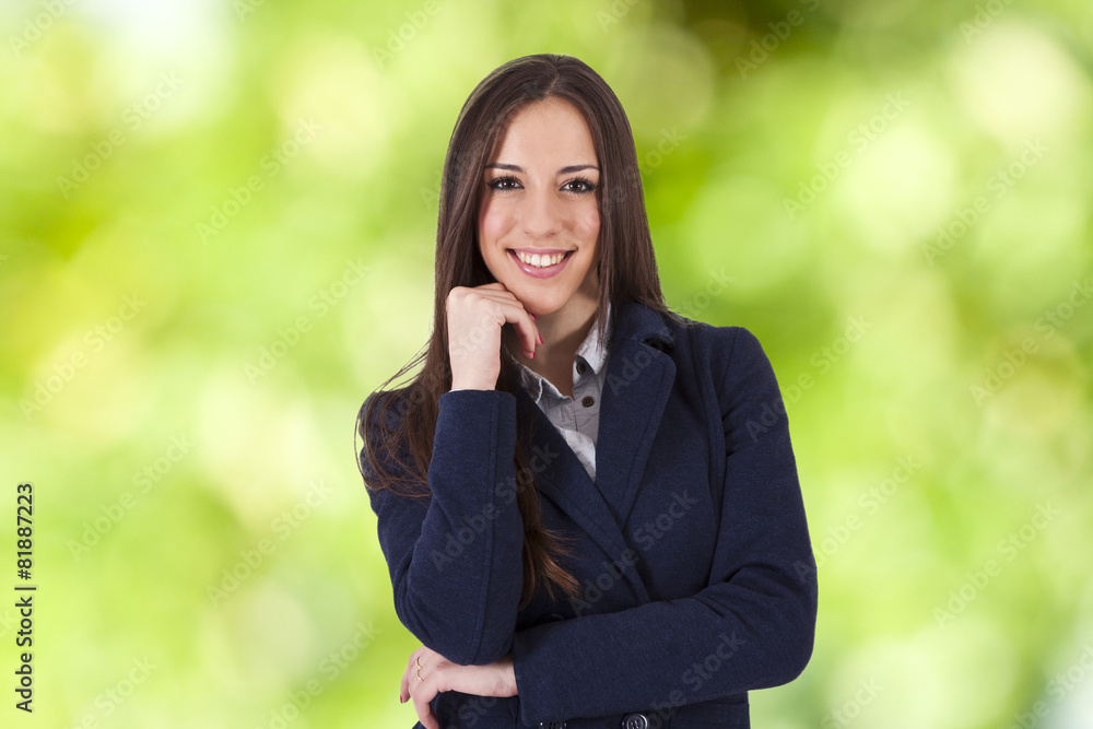 business woman smiling