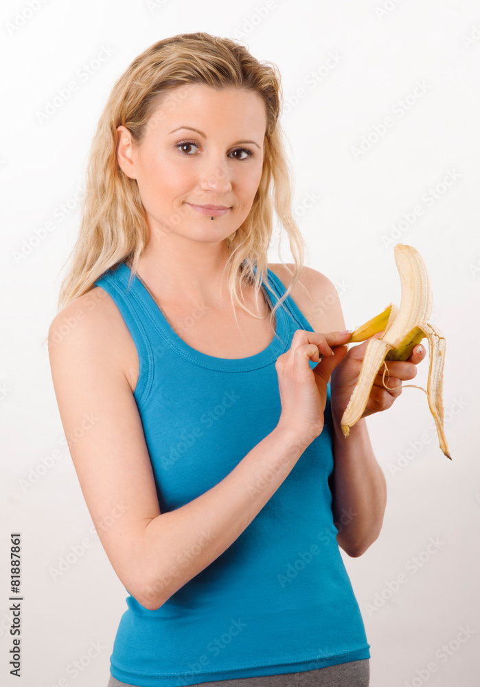 young woman in sport