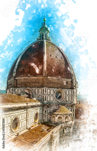The Basilica di Santa Maria del Fiore, Florence, Italy