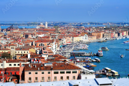 tilt-shift photography of Venice, Italy © nito