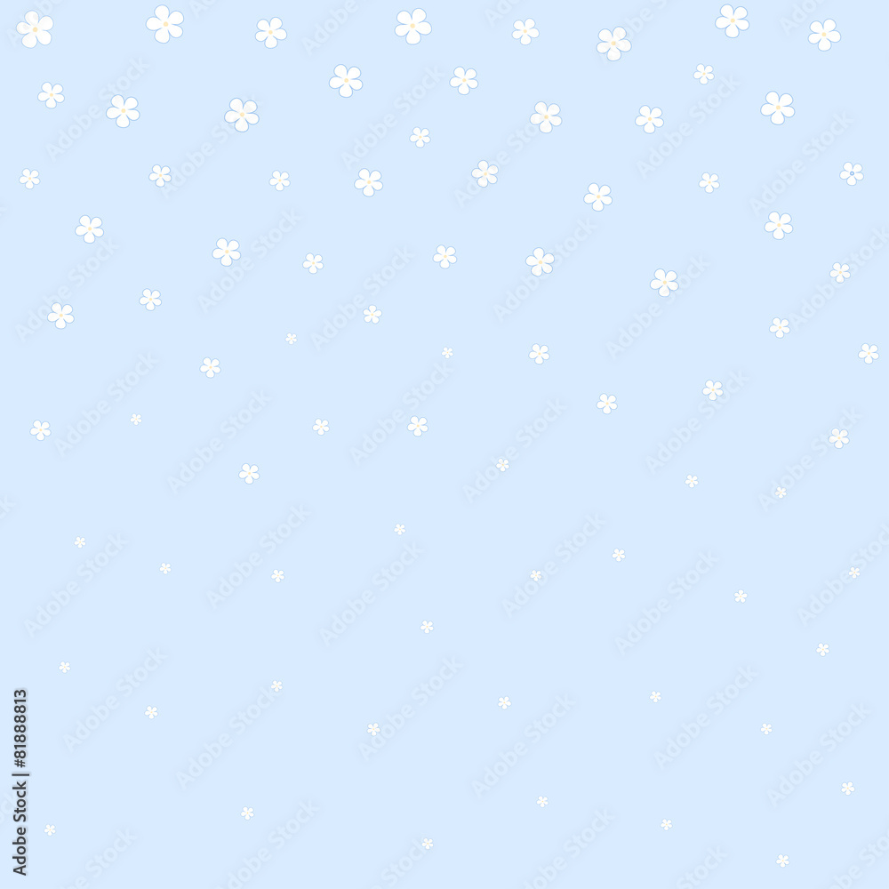 Floral pattern on a blue background. Vector Floral pattern on a blue background. Vector