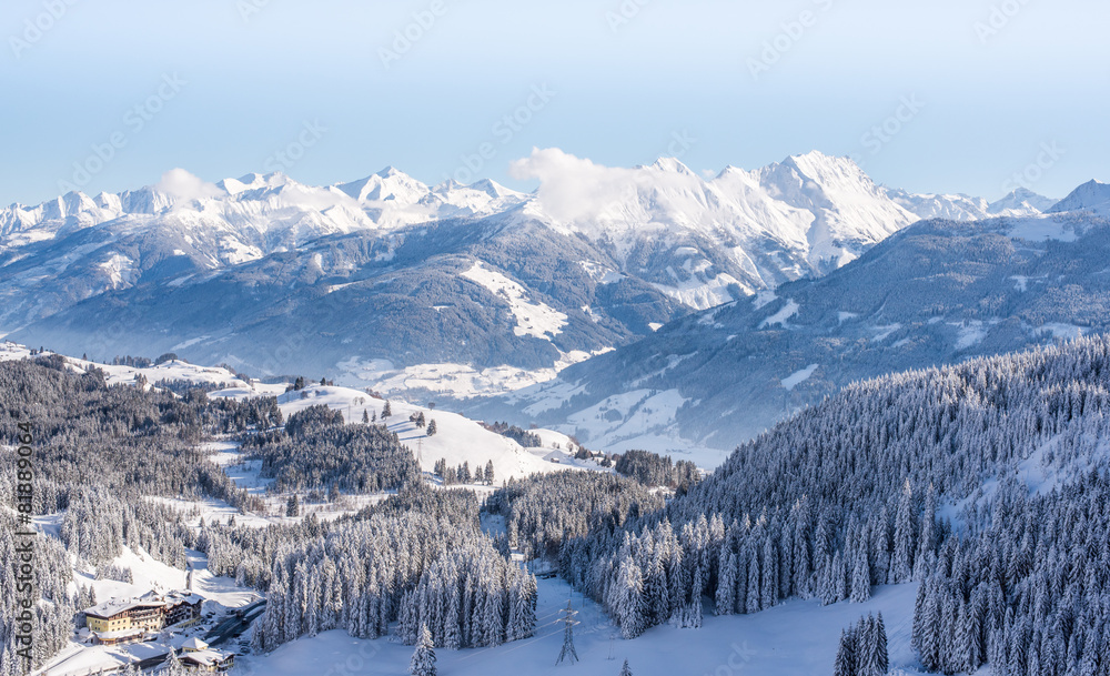 Pass Thurn Winterpanorama