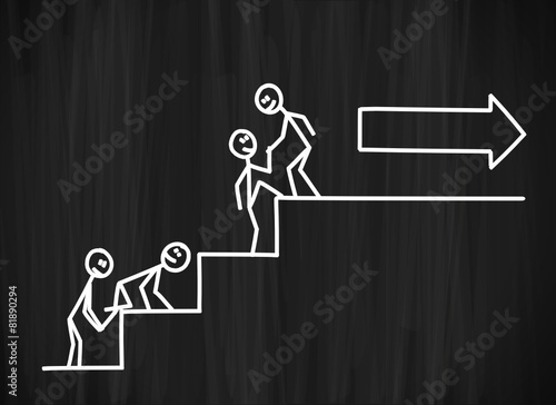 tafel mk treppe hochlaufen pfeil II