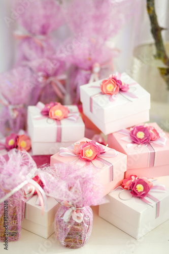 Boxes with gifts © olegshishkunov