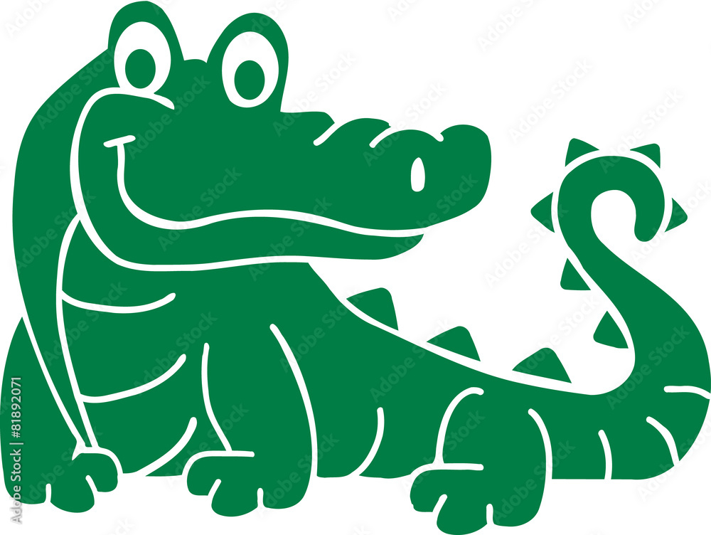 Fototapeta premium Crocodile Smiling