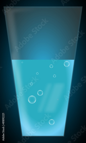 glass beaker filled with water