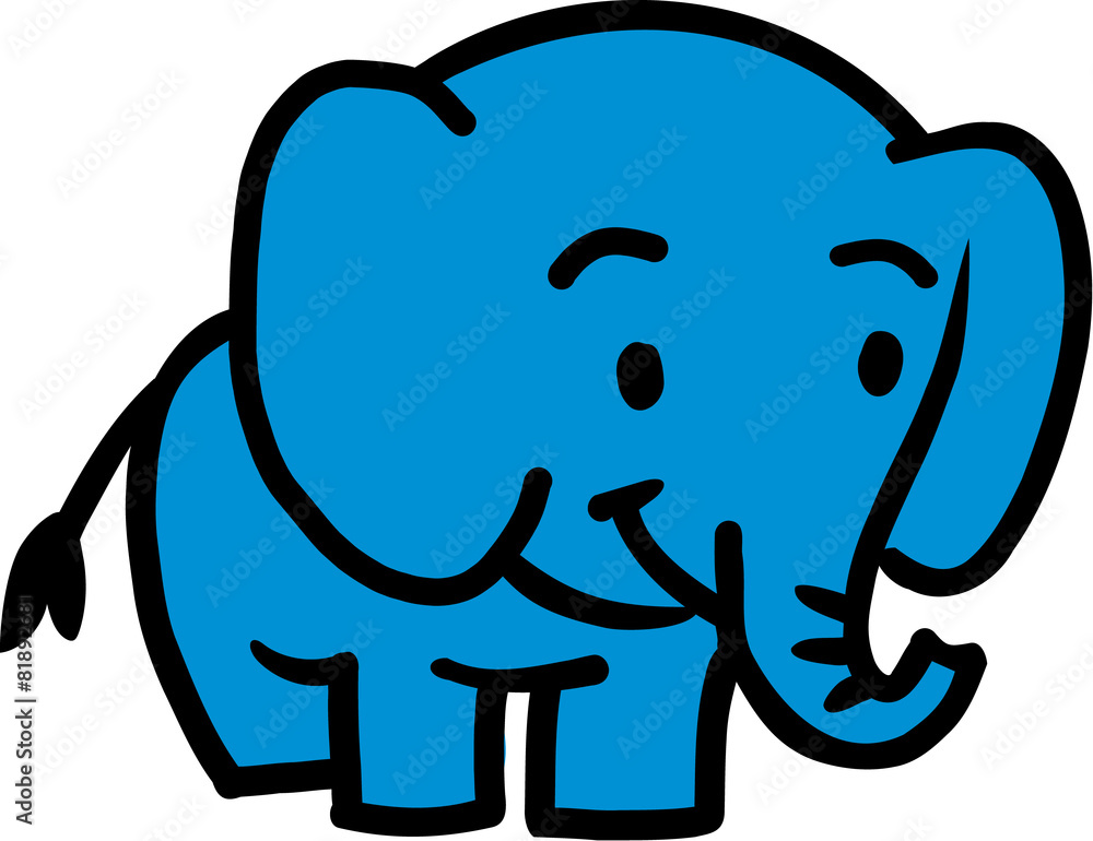 Fototapeta premium Elephant cartoon