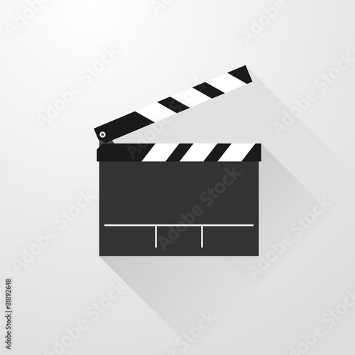 simple movie flap with long shadows
