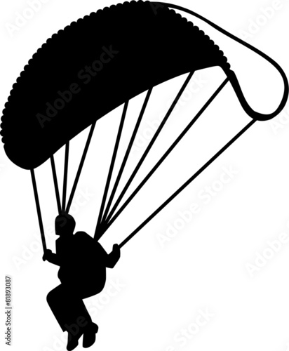 Skydiving Silhouette Real