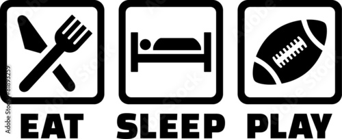 Football Eat sleep play