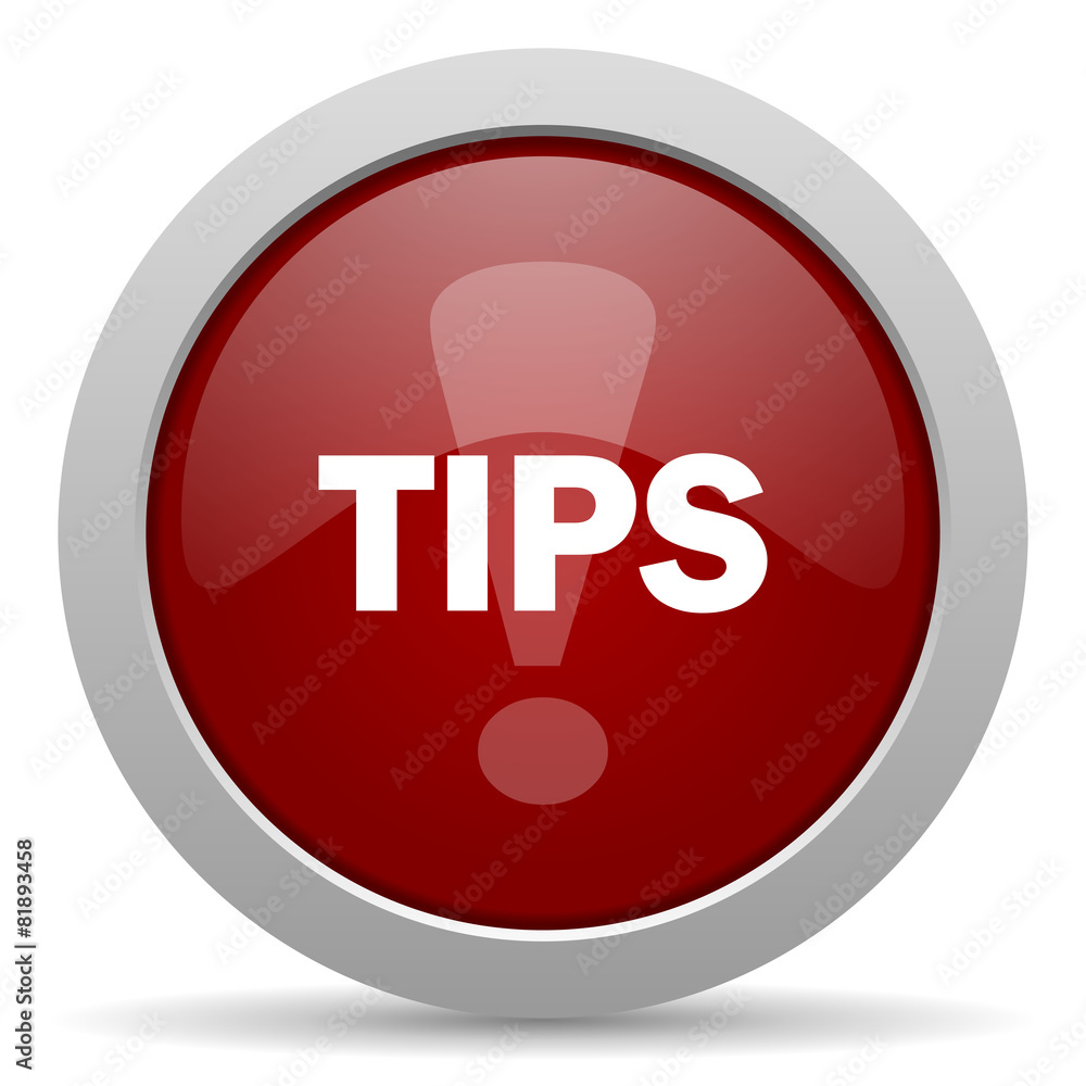 tips red glossy web icon tips red glossy web icon