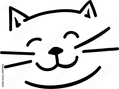 Cartoon cat face