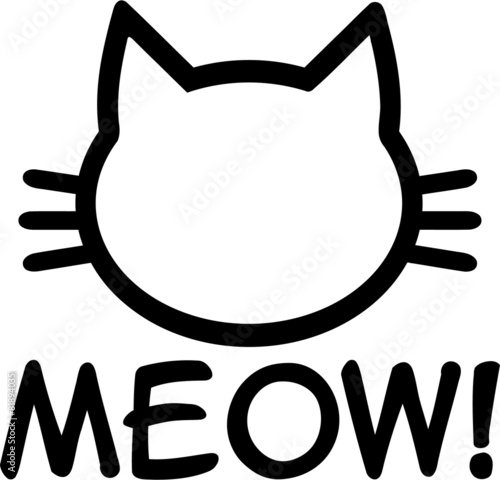 Canvas Print Cat Meow