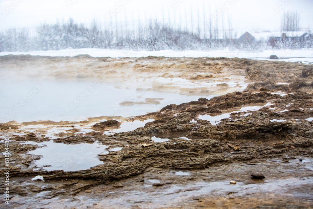 Closeup of the Strokkur