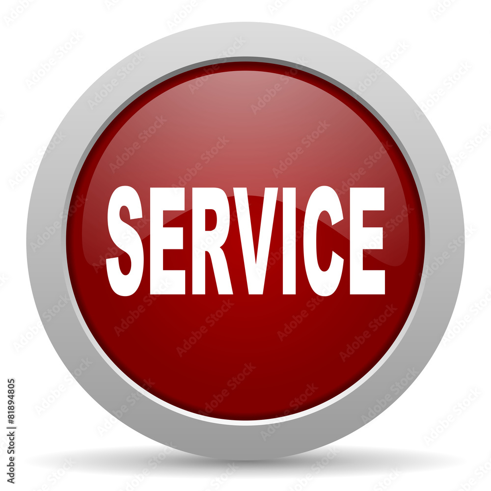 service red glossy web icon service red glossy web icon