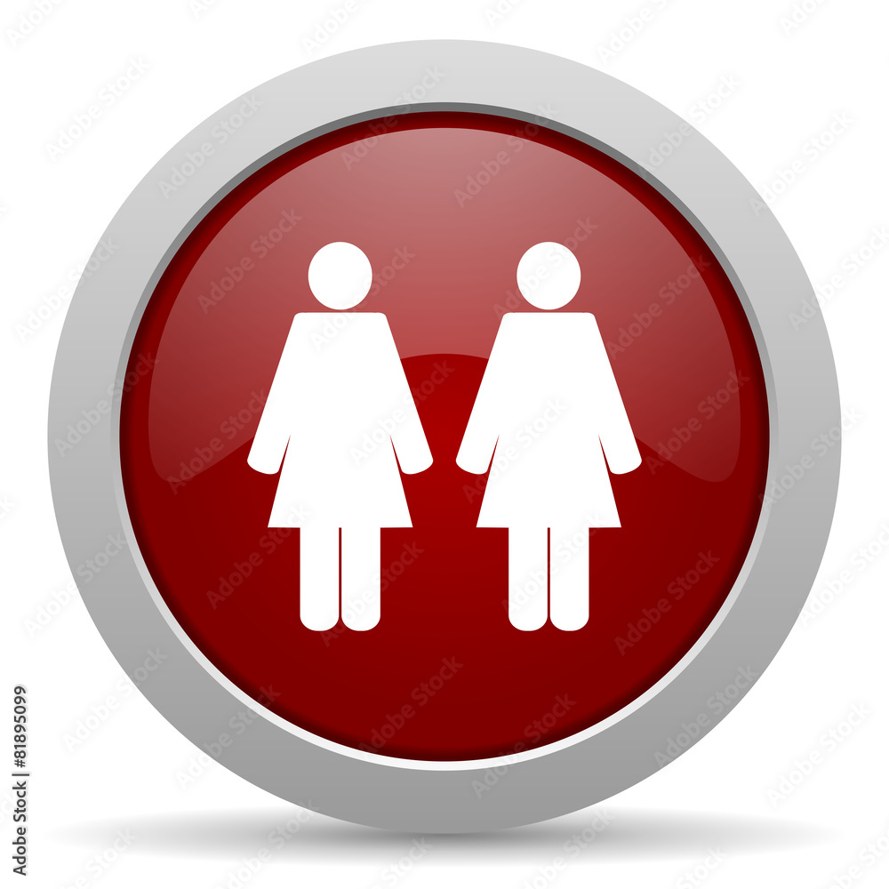 couple red glossy web icon couple red glossy web icon