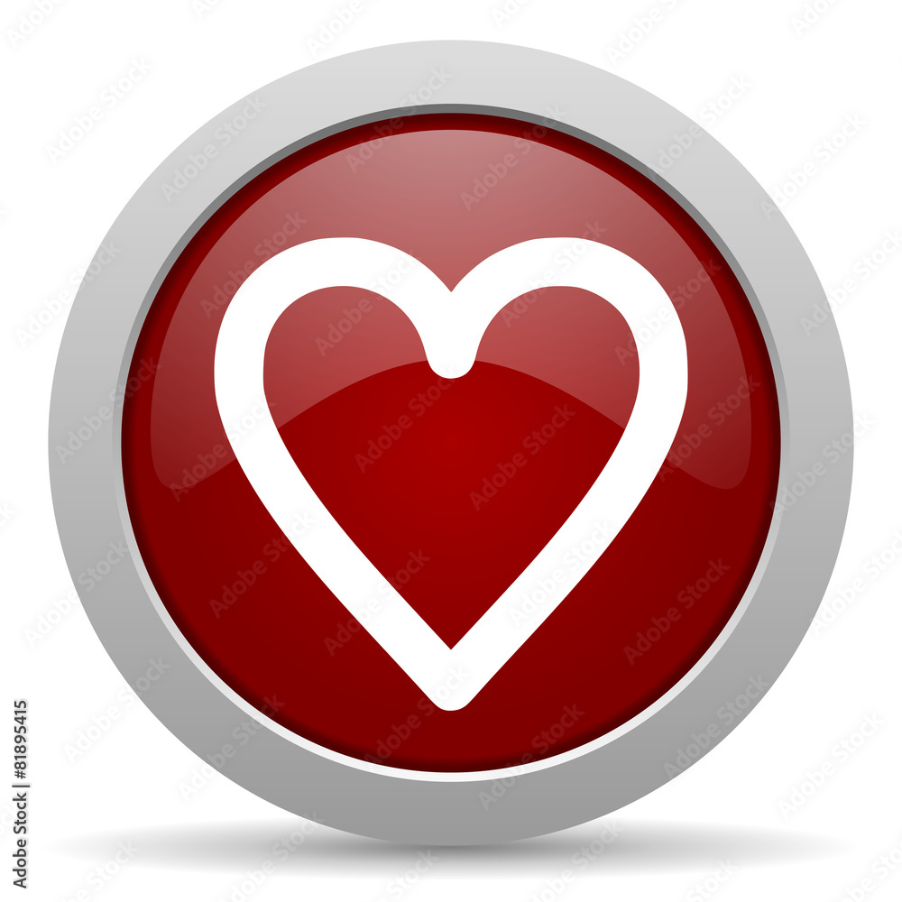 heart red glossy web icon heart red glossy web icon