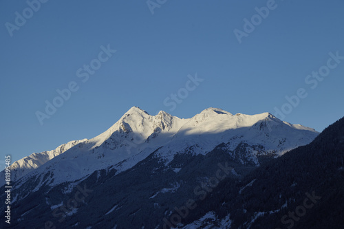 Berge und Gletscher in den Alpen