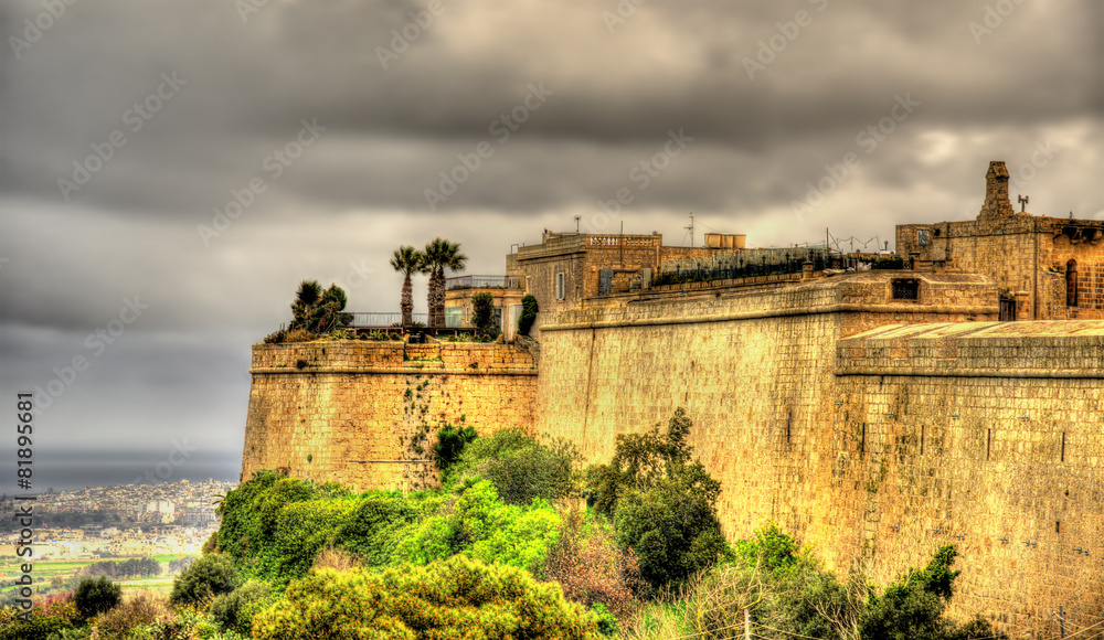 Fortifications of the city of Mdina - Malta