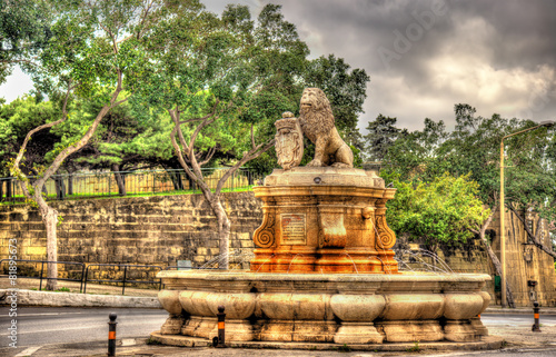 Fountain in Floriana town - Malta