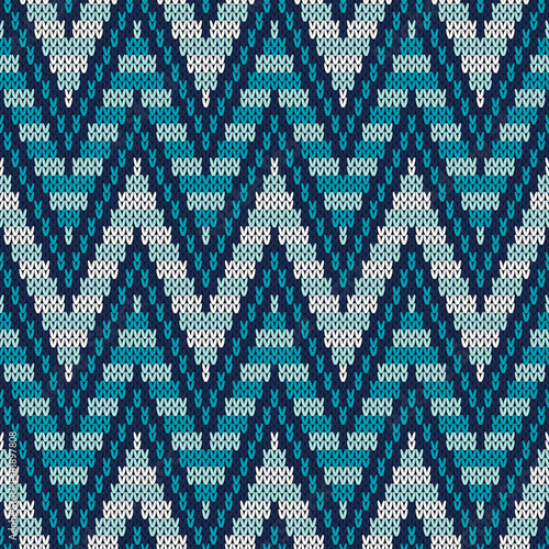 Traditional Fair Isle Pattern. Seamless Knitting Ornament