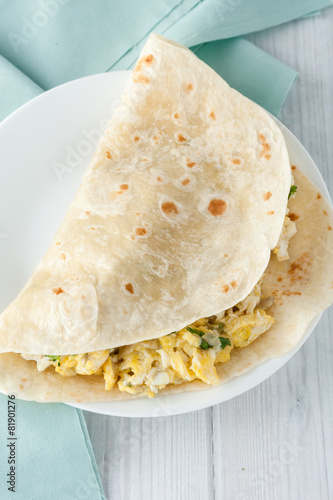 breakfast egg burrito