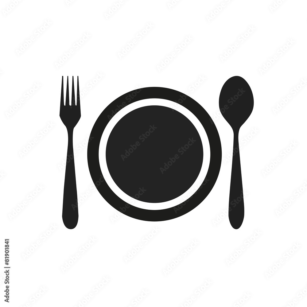 fork spoon dish icon