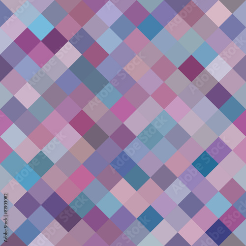 Geometric Background, Random Purple Diamonds. Seamless pattern