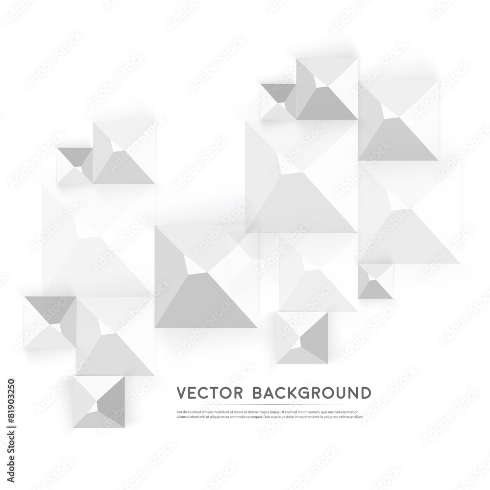 Vector Abstract geometric shape from gray cubes. Vector Abstract geometric shape from gray cubes.