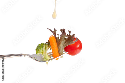 Tela Vegetables on a Fork
