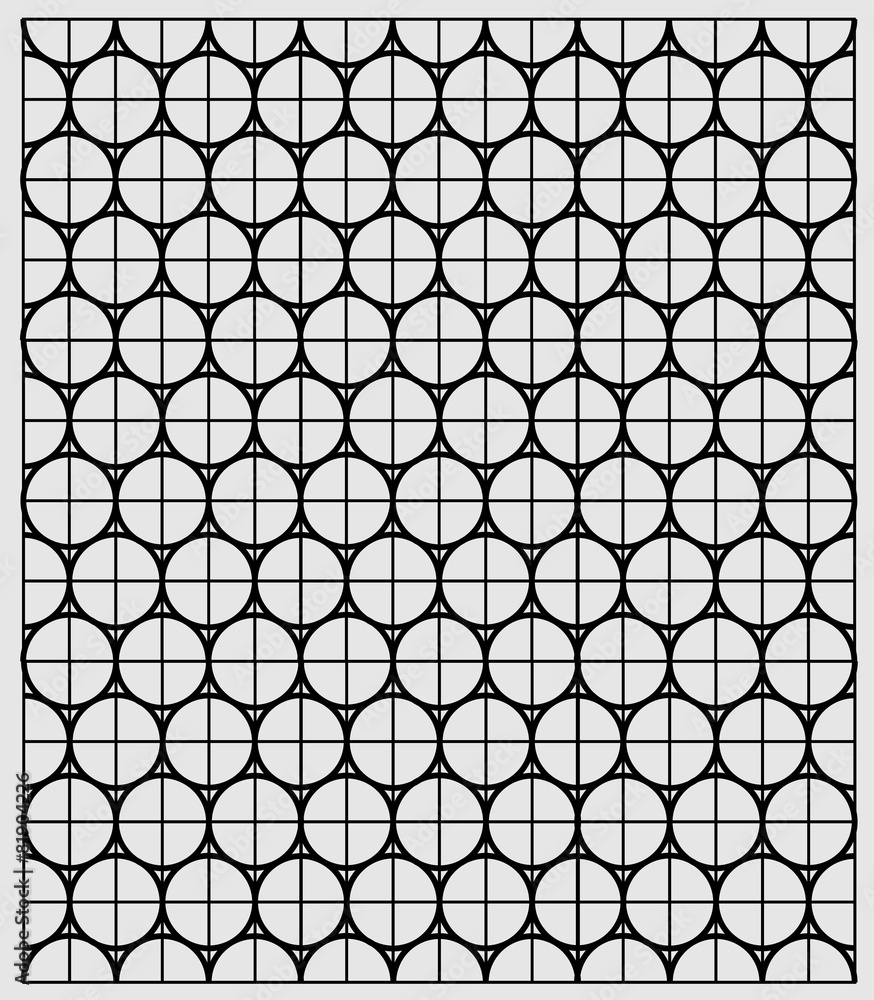 Fototapeta premium Seamless Round Pattern 6