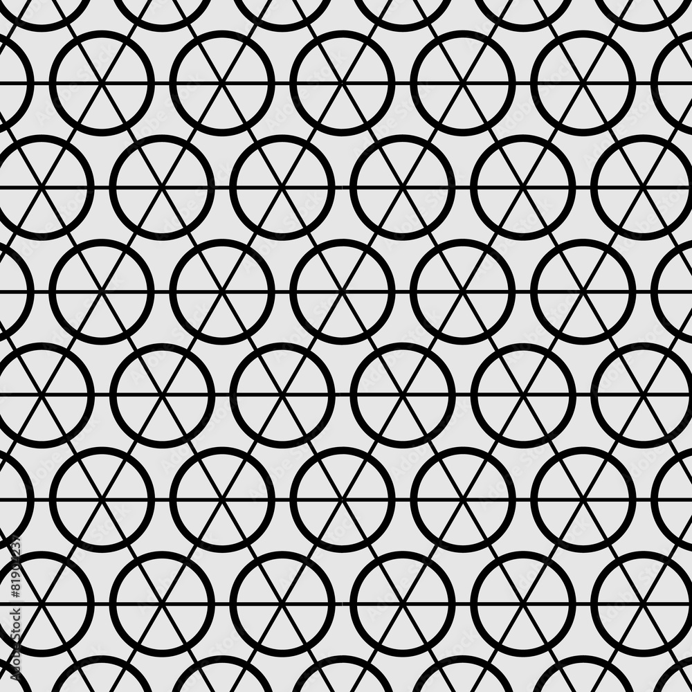 Fototapeta premium Seamless Round Pattern 4