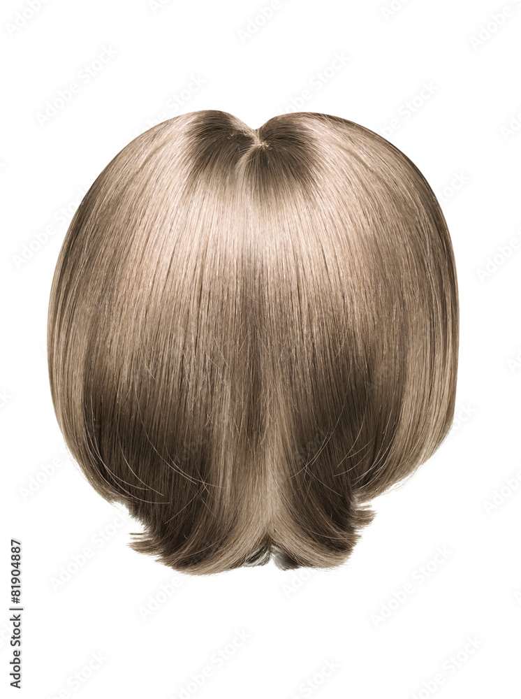 Picture presenting a brown hairpiece Picture presenting a brown hairpiece