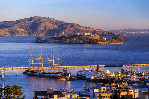 Alcatraz Island in San Francisco, USA.