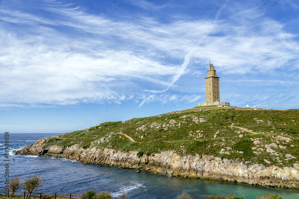 Hercules tower , La Coruna, Galicia, Spain