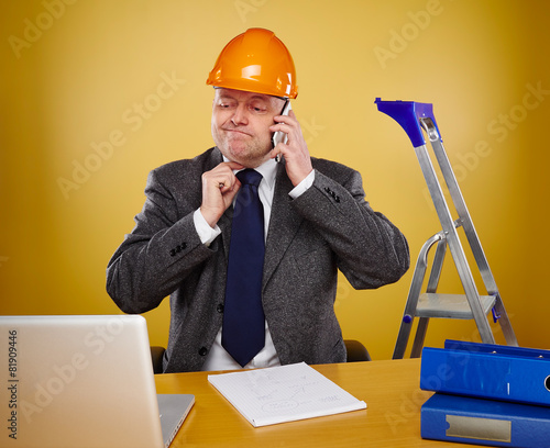 Engineer in office photo