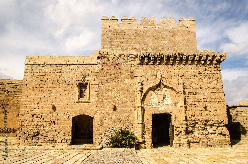 Mauer der Alcazaba in Almeria